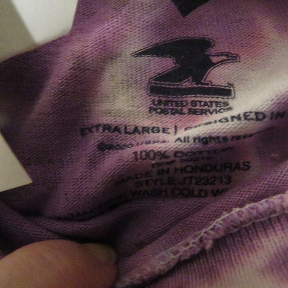 Fred Segal Purple Tye Dye Women Vote Long Sleeve Shirt XL